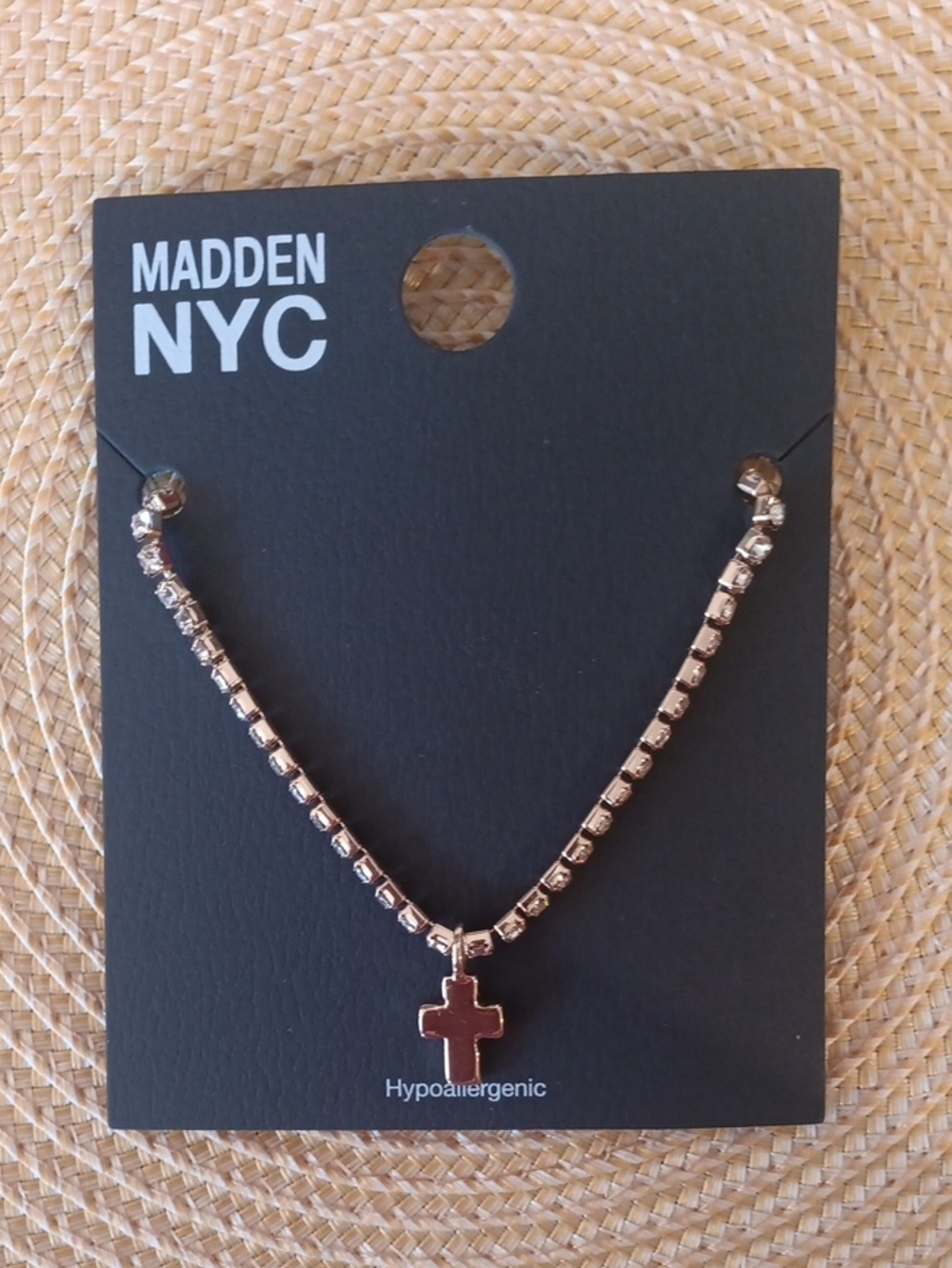 Madden NYC  Gold Cross Necklace